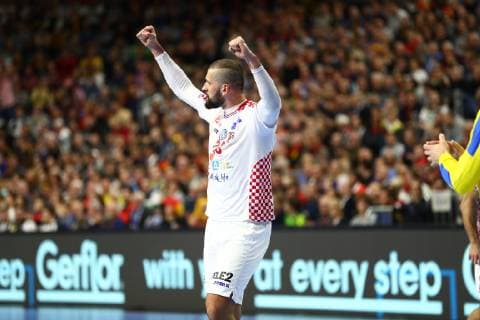 Zeljko Musa (Kroatien) jubelt, Frankreich vs Kroatien, IHF Maenner Handball Weltmeisterschaft, 23.01.2019 Fotograf Neis Eibner Frankreich vs Kroatien, IHF Maenner Handball Weltmeisterschaft, 23.01.2019 Köln Copyright: xEIBNER Alexander_Neisx EP_ANS