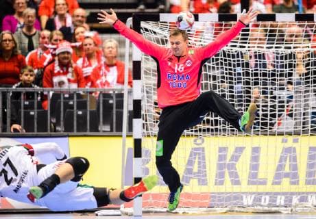 190123 Goalkeeper Espen Christensen of Norway during the IHF World Handball Championship match between Norway and Hungary on January 23, 2019 in Herning. Photo: Petter Arvidson BILDBYRN kod PA 92212 Copyright: PETTERxARVIDSON BB190123PA030