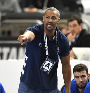 Handball Weltmeisterschaft 2019 Hauptrunde in Köln. Frankreich - Kroatien 23.01.2019. Trainer Didier Dinart (FRA).