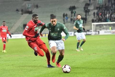 william saliba (saint etienne) vs (dijon) FOOTBALL : Saint Etienne vs Dijon - 16e de Finale de Coupe de France - 23 01 2019 FredericChambert Panoramic 