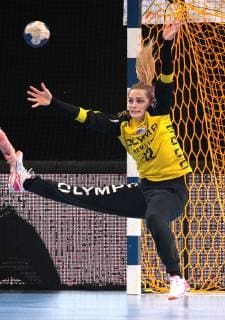 23.01.2019, Deutschland, Bietigheim, Handball Bundesliga Frauen 12. Spieltag, Saison 2018 2019 SG BBM Bietigheim vs. Thüringer HC: Dinah Eckerle (BBM)