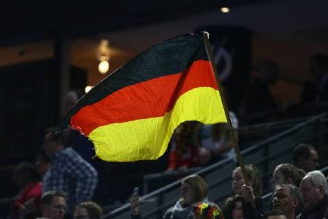 die deutsche Fahne, Deutschland vs Spanien, IHF Maenner Handball Weltmeisterschaft, 23.01.2019 Fotograf Neis Eibner Deutschland vs Spanien, IHF Maenner Handball Weltmeisterschaft, 23.01.2019 Köln Copyright: xEIBNER Alexander_Neisx EP_ANS