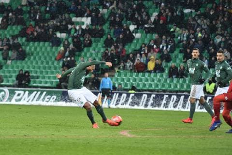 Wahbi Khazri (saint etienne) vs (dijon) FOOTBALL : Saint Etienne vs Dijon - 16e de Finale de Coupe de France - 23 01 2019 FredericChambert Panoramic 