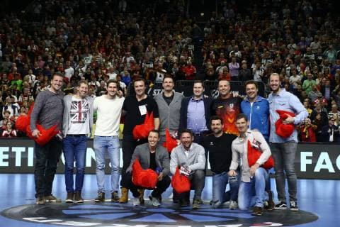 die Weltmeister Mannschaft von 2007 wird geehrt, Deutschland vs Spanien, IHF Maenner Handball Weltmeisterschaft, 23.01.2019 Fotograf Neis Eibner Deutschland vs Spanien, IHF Maenner Handball Weltmeisterschaft, 23.01.2019 Köln Copyright: xEIBNER Alexander_Neisx EP_ANS