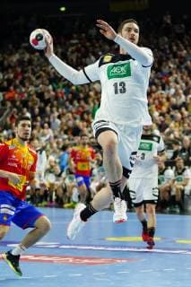 GER, IHF WM 2019, Deutschland (GER) vs Spanien (ESP) 23.01.2019, Lanxess Arena,Koeln, GER, IHF WM 2019, Deutschland (GER) vs Spanien (ESP), im Bild picture shows: Hendrik Pekeler (GER 13), mit einem tor