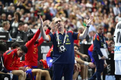 Jordi Romans Ribeira (Trainer Spanien), Deutschland vs Spanien, IHF Maenner Handball Weltmeisterschaft, 23.01.2019 Fotograf Neis Eibner Deutschland vs Spanien, IHF Maenner Handball Weltmeisterschaft, 23.01.2019 Köln Copyright: xEIBNER Alexander_Neisx EP_ANS