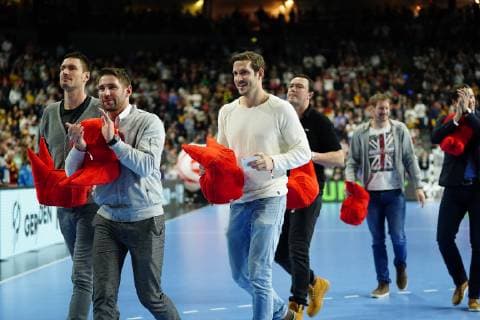 GER, IHF WM 2019, Deutschland (GER) vs Spanien (ESP) 23.01.2019, Lanxess Arena,Koeln, GER, IHF WM 2019, Deutschland (GER) vs Spanien (ESP), im Bild picture shows: die Weltmeister 2007