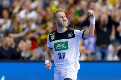 Matthias Musche (Nr. 37, Deutschland) freut sich jubelt. Deutschland vs. Spanien, Hauptrunde, Handball, IHF Handball Weltmeisterschaft, 23.01.19 Koeln Nordrhein-Westfalen Germany Lanxess-Arena Copyright: xAgentur54Gradx xFelixxKoenigx