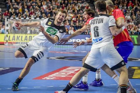 Koeln, Deutschland, 23.01.2019, IHF Handball WM 2019, Hauptrunde, Deutschland - Spanien, Fabian Bohm (GER) in Aktion ( DeFodi520