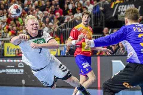 Koeln, Deutschland, 23.01.2019, IHF Handball WM 2019, Hauptrunde, Deutschland - Spanien, Patrick Wiencek (GER) in Aktion ( DeFodi520