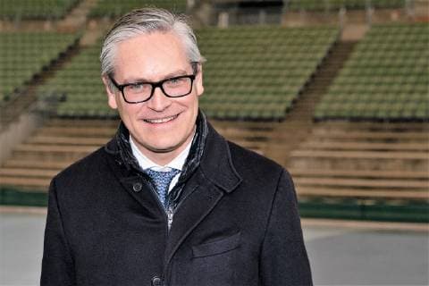 Alexander Otto, Unternehmer ECE Projektmanagement und Mäzen - Portrait Porträt Startschuss für die Modernisierung des Rothenbaum Stadion - Projektpartner stellen Maßnahmen vor - Modernisierungsmaßnahmen für Tennis Gelände Hamburg Rotherbaum, Hamburg Hamburg Deutschland Center-Court-Restaurant Rothenba