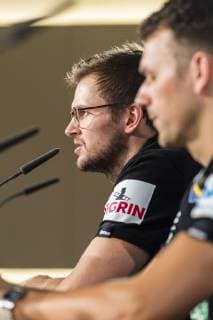 Hamburg, Deutschland 24. Januar 2019: WM 2019 Männer - Halbfinale - Deutschland Pressekonferenz Fabian Böhm Boehm (Deutschland TSV Hannover) Hamburg Barclaycard Arena Deutschland