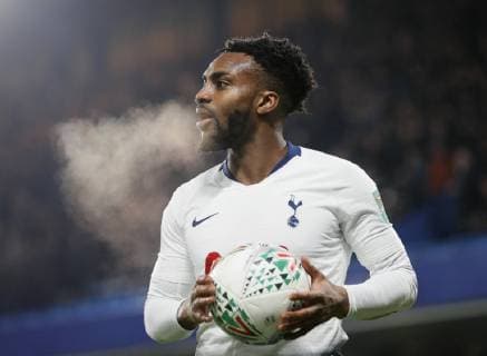 Danny Rose of Tottenham during the Carabao Cup Semi Final Second Leg match at Stamford Bridge Stadium, London. Picture date: 24th January 2019. Picture credit should read: David Klein Sportimage EDITORIAL USE ONLY. No use with unauthorised audio, video, data, fixture lists, club league logos or live services. Online in-match use limited to 120 images, no video emulation. No use in betting, games or single club league player publications. _1DK8159.JPG