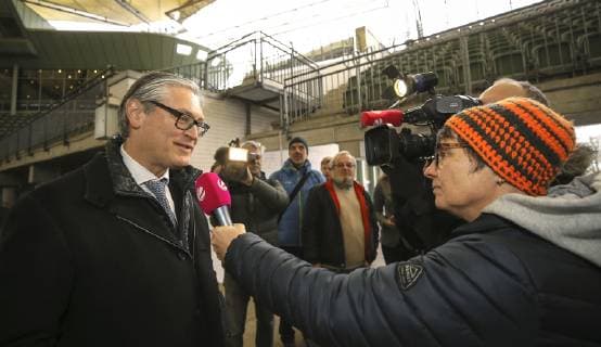 Unternehmer und Tennis Mäzen Alexander Otto Tennis Stadion Rothenbaum, Pressekonferenz zur Modernisierung beim Club an der Alster am Do. 24.01.2019