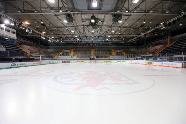 Ice hockey Eishockey - DEL, RB Muenchen vs Iserlohn MUNICH,GERMANY,25.JAN.19 - ICE HOCKEY - DEL, Deutsche Eishockey Liga, EHC Red Bull Muenchen vs Iserlohn Roosters. Image shows an overview of the Olympia Eissportzentrum. GEPAxpictures xMarcelxEngelbrecht