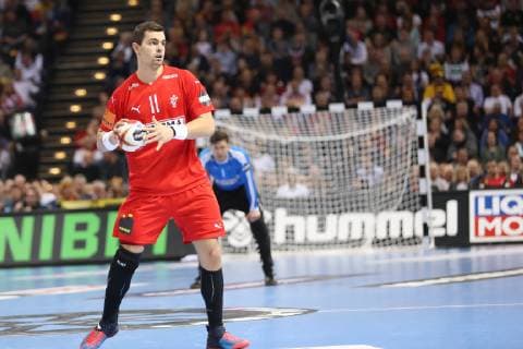 26th Mens Handball World Championship WM Weltmeisterschaft Daenemark vs Frankreich, 25.01.19 Rasmus Schmidt Lauge (Daenemark, 11)