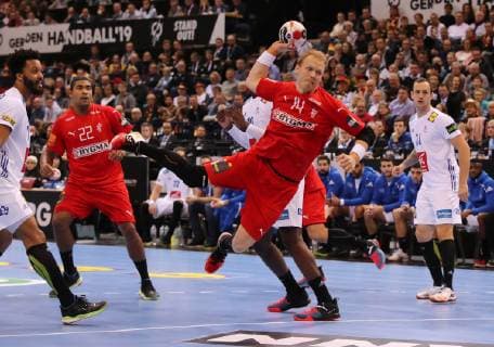 Anders Zachariasen Einzelbild Freisteller Aktion Handball Weltmeisterschaft WM Herren Halbfinale Saison 2018 2019 25.01.2019 Dänemark DEN vs. Frankreich FRA