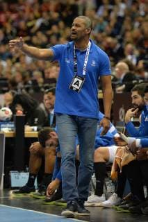 Handball, Herren, Weltmeisterschaft 2019 in Deutschland und Dänemark, 1. Halbfinale, Dänemark - Frankreich, Cheftrainer Didier Dinart (Frankreich) an der Seitenlinie, 25.01.19, Copyright: xMichaelxHundtx xMatthiasxKochx