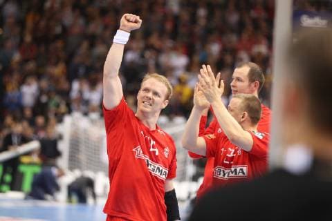 26th Mens Handball World Championship WM Weltmeisterschaft Daenemark vs Frankreich, 25.01.19 Mikkel Hansen (Daenemark, 24) Jubel nach Sieg