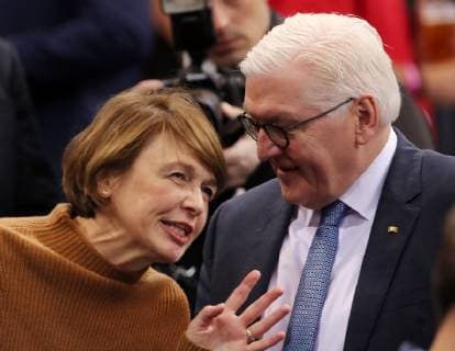 Frank Walter Steinmeier nebst Frau Handball Weltmeisterschaft WM Herren Halbfinale Saison 2018 2019 25.01.2019 Deutschland GER DHB vs. Norwegen NOR