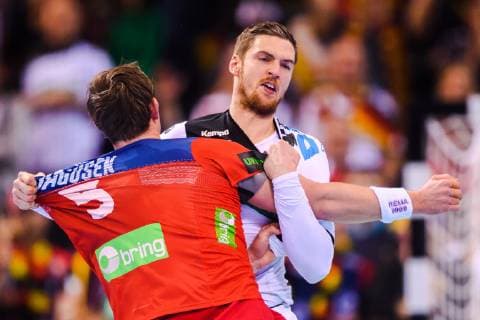 190125 Sander Sagosen of Norway during the IHF World Handball Championship match between Germany and Norway on January 25, 2019 in Hamburg. Photo: Ludvig Thunman BILDBYRN kod LT 35585 Copyright: LUDVIGxTHUNMAN BB190125LT057
