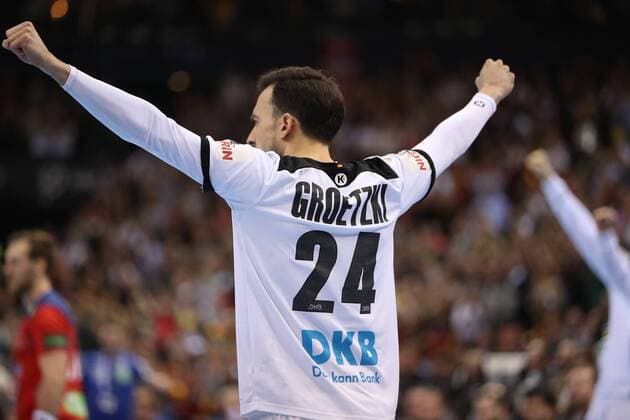 26th Mens Handball World Championship WM Weltmeisterschaft Deutschland vs Norwegen, 25.01.19 Jubel Torjubel bei Patrick Groetzki (Deutschland, 24)