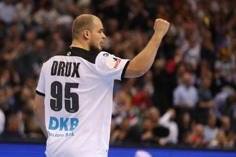 26th Mens Handball World Championship WM Weltmeisterschaft Deutschland vs Norwegen, 25.01.19 Jubel Torjubel bei Paul Drux (Deutschland, 95)