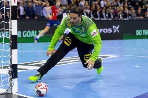Torhueter Silvio Heinevetter (Nr. 12, Deutschland). Deutschland vs. Norwegen, Halbfinale, Handball, IHF Handball Weltmeisterschaft, 25.01.19 Hamburg Hamburg Germany Barclaycard-Arena Copyright: xAgentur54Gradx xFelixxKoenigx