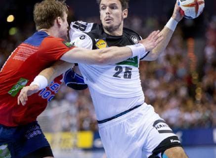 Kai Hafner of Germany during the men s IHF Handball World Championship WM Weltmeisterschaft semifinal between Germany-Norway in Hamburg , Germany, on Friday, Jan. 25, 2019.. , Hamburg Tyskland Copyright: Scanpix LiselottexSabroex COP119 spdk20190125-211321-L