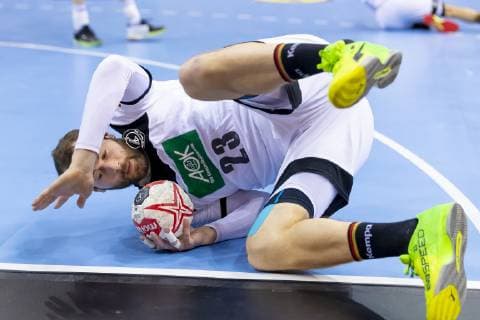 Steffen Faeth (Nr. 23, Deutschland). Deutschland vs. Norwegen, Halbfinale, Handball, IHF Handball Weltmeisterschaft, 25.01.19 Hamburg Hamburg Germany Barclaycard-Arena Copyright: xAgentur54Gradx xFelixxKoenigx