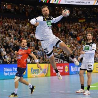 Handball, Herren, Weltmeisterschaft 2019 in Deutschland und Dänemark, 2. Halbfinale, Deutschland - Norwegen, Fabian Wiede (Nr. 10, Deutschland), 25.01.19, Copyright: xMichaelxHundtx xMatthiasxKochx
