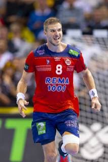 Bjarte Myrhol (Nr. 8, Norwegen) freut sich. Deutschland vs. Norwegen, Halbfinale, Handball, IHF Handball Weltmeisterschaft, 25.01.19 Hamburg Hamburg Germany Barclaycard-Arena Copyright: xAgentur54Gradx xFelixxKoenigx