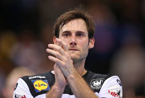 25.01.2019, Handball IHF Weltmeisterschaft Dänemark und Deutschland 2019, Halbfinale, Deutschland - Norwegen, in der Barclaycard Arena Hamburg. Uwe Gensheimer (Deutschland) enttäuscht