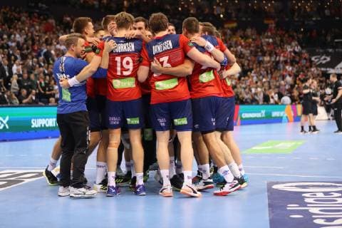 26th Mens Handball World Championship WM Weltmeisterschaft Deutschland vs Norwegen, 25.01.19 Jubel nach Sieg