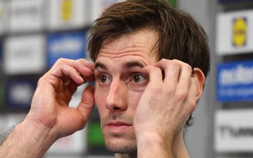Uwe Gensheimer (Deutschland), enttäuscht nach dem Spiel Deutschland-Norwegen Germany-Norway IHF Handball Weltmeisterschaft 2019, Handball World Championship WM Weltmeisterschaft 2019, Herren, Männer, Maenner, men, Handball, Deutschland, Germany, Halbfinale Spiel 1, half final Hamburg, 25.1.2019