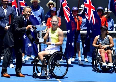Australian Open - Diede De Groot - Hollande TENNIS : Australian Open - Melbourne - 26 01 2019 chryslenecaillaud panoramic 