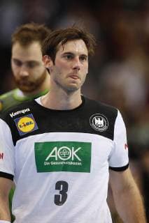 Hamburg, Deutschland, Hallenhandball - WM in Hamburg Halbfinale Deutschland : Norwegen am 25. 01. 2019 in der Barclaycard Arena in Hamburg Uwe Gensheimer (GER 3)