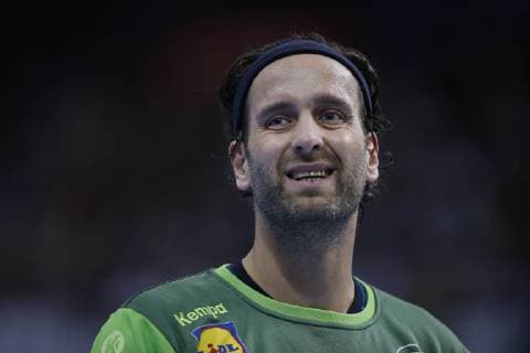 Hamburg, Deutschland, Hallenhandball - WM in Hamburg Halbfinale Deutschland : Norwegen am 25. 01. 2019 in der Barclaycard Arena in Hamburg Silvio Heinevetter (GER 3)