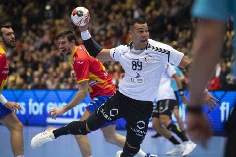 Handball, WM, Spiel um Platz 7, Spanien - Ägypten Mohamed Shebib (89) of Egypt during the men s IHF Handball World Championship WM Weltmeisterschaft placement match 7-8 between Spain and Egypt in Herning, Denmark, Saturday, Jan. 26, 2019.. , Herning Denmark Copyright: BoxAmstrup BoxAmstrupx COP105 spdk20190126-181210-L