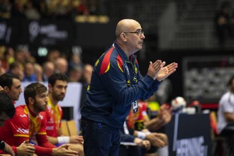 Handball, WM, Spiel um Platz 7, Spanien - Ägypten Coach Jordi Ribera Romans of Spain during the men s IHF Handball World Championship WM Weltmeisterschaft placement match 7-8 between Spain and Egypt in Herning, Denmark, Saturday, Jan. 26, 2019.. , Herning Denmark Copyright: BoxAmstrup BoxAmstrupx COP105 spdk20190126-181756-L