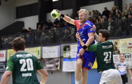26.01.2019 - Handball - Saison 2018 2019 - Testspiel - Freundschaftsspiel : HC Erlangen HCE - Rimpar Wölfe - OGo - Andreas Schröder (71, HC Erlangen ) Philipp Meyer (27, DJK Rimpar Wölfe )