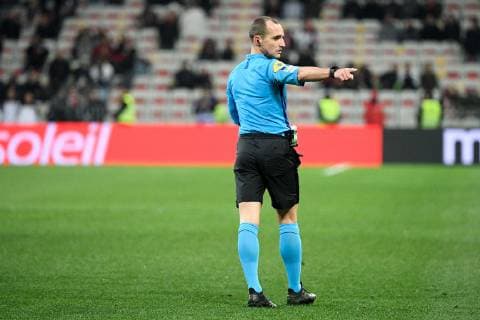 Benoit MILLOT (ARBITRE) FOOTBALL : Nice vs Nimes - Ligue 1 Conforama - 26 01 2019 FEP Panoramic 