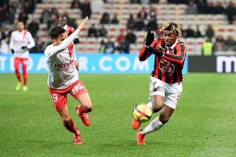 07 ALLAN SAINT MAXIMIN (NICE) FOOTBALL : Nice vs Nimes - Ligue 1 Conforama - 26 01 2019 FEP Panoramic 