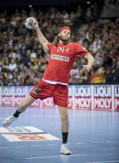 Mikkel HANSEN (DEN) Aktion, Halbfinale Frankreich (FRA) - Daenemark (DEN), am 25.01.2019 in Hamburg Deutschland. Handball Weltmeisterschaft 2019, vom 10.01. - 27.01.2019 in Deutschland Daenemark.