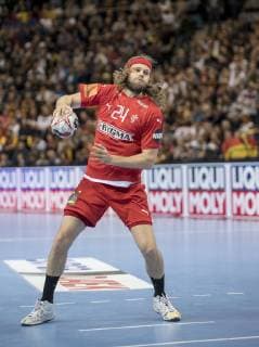 Mikkel HANSEN (DEN) Aktion, Halbfinale Frankreich (FRA) - Daenemark (DEN), am 25.01.2019 in Hamburg Deutschland. Handball Weltmeisterschaft 2019, vom 10.01. - 27.01.2019 in Deutschland Daenemark.