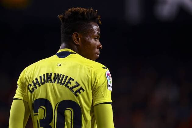 January 26, 2019 - Valencia, Spain - Samuel Chimerenca Chukwueze of Villarreal CF during spanish La Liga match between Valencia CF vs Villarreal CF at Mestalla Stadium on Jaunary 26, 2019. Valencia CF v Villarreal CF - La Liga  - ZUMAn230 20190126_zaa_n230_1185 Copyright: xJosexMiguelxFernandezx