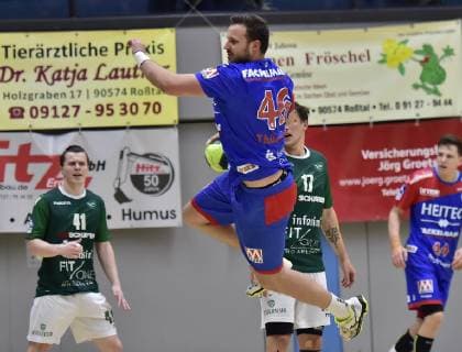 26.01.2019 - Handball - Saison 2018 2019 - Testspiel - Freundschaftsspiel : HC Erlangen HCE - Rimpar Wölfe - OGo - Jonas Thümmler Thuemmler (46, HC Erlangen HCE )