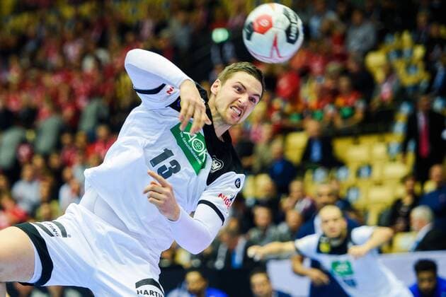 190127 Hendrik Pekeler of Germany during the IHF World Handball Championship bronze medal game between Germany and France on January 27, 2019 in Herning. Photo: Ludvig Thunman BILDBYRN kod LT 35587 Copyright: LUDVIGxTHUNMAN BB190127LT001