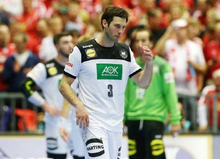Uwe Gensheimer, Jannik Kohlbacher, Torwart Silvio Heinevetter enttäuscht nach Spielende Enttäuschung Handball Weltmeisterschaft WM Herren Spiel um 3.Platz Saison 2018 2019 27.01.2019 Deutschland GER DHB vs. Frankreich FRA