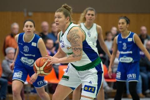 flippo Baskets BG 74 - TSV Wasserburg Basketball Damen DBBL, flippo Baskets BG 74 - TSV Wasserburg, 27.01.2019, Göttingen. Göttingens Klaudia Grudzien kontrolliert den Ball. Göttingen Niedersachsen Deutschland *** flippo Baskets BG 74 TSV Wasserburg Basketball Women DBBL flippo Baskets BG 74 TSV Wasserburg 27 01 2019 Göttingen Göttingens Klaudia Grudzien controls the ball Göttingen Niedersachsen Germany